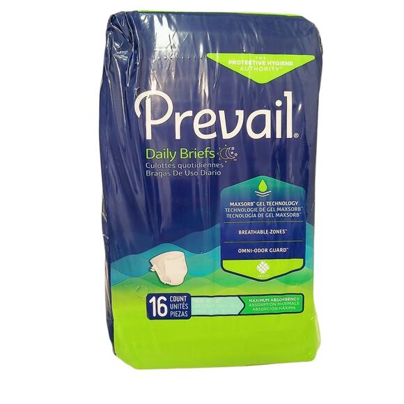 Prevail Daily Briefs Underwear Youth 15”-22” Pckg 16 Count ABSORB ODOR CONTROL - Picture 7 of 9